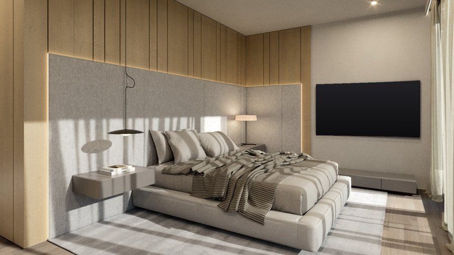 Dormitorio diseñado por Arkitektismo